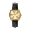 Reloj Fossil Machine Luxe de tres agujas con correa de piel de cocodrilo negra de Nick Jonas Reloj Fossil Machine Luxe de tres agujas con correa de piel de cocodrilo negra de Nick Jonas