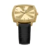 Reloj Fossil Machine Luxe de tres agujas con correa de piel de cocodrilo negra de Nick Jonas Reloj Fossil Machine Luxe de tres agujas con correa de piel de cocodrilo negra de Nick Jonas