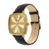 Reloj Fossil Machine Luxe de tres agujas con correa de piel de cocodrilo negra de Nick Jonas Reloj Fossil Machine Luxe de tres agujas con correa de piel de cocodrilo negra de Nick Jonas