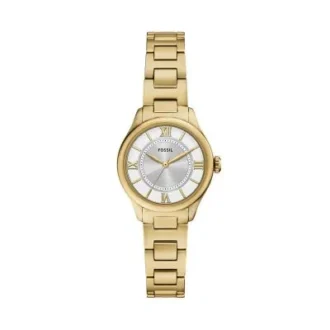Reloj Gilmore de acero inoxidable dorado con tres agujas