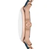 Reloj Gilmore de tres agujas con fecha, tono oro rosa y cerámica azul marino Reloj Gilmore de tres agujas con fecha, tono oro rosa y cerámica azul marino