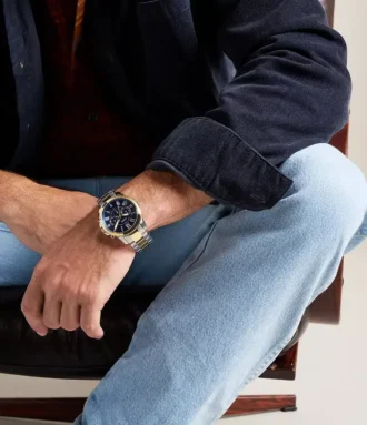 Reloj Grant Cronógrafo de acero inoxidable bicolor