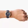 Reloj Grant Cronógrafo de cuero azul marino Reloj Grant Cronógrafo de cuero azul marino