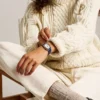 Reloj Harlow de tres agujas con correa de piel de cocodrilo azul marino Reloj Harlow de tres agujas con correa de piel de cocodrilo azul marino