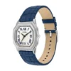 Reloj Harlow de tres agujas con correa de piel de cocodrilo azul marino Reloj Harlow de tres agujas con correa de piel de cocodrilo azul marino
