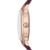 Reloj Harlow de tres agujas con correa de piel de cocodrilo burdeos Reloj Harlow de tres agujas con correa de piel de cocodrilo burdeos