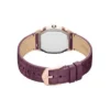Reloj Harlow de tres agujas con correa de piel de cocodrilo burdeos Reloj Harlow de tres agujas con correa de piel de cocodrilo burdeos