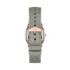 Reloj Harlow de tres agujas con correa de piel de cocodrilo gris Reloj Harlow de tres agujas con correa de piel de cocodrilo gris