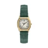 Reloj Harlow de tres agujas con correa de piel de cocodrilo verde Reloj Harlow de tres agujas con correa de piel de cocodrilo verde