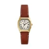 Reloj Harlow de tres agujas con correa de piel marrón medio Reloj Harlow de tres agujas con correa de piel marrón medio