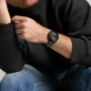 Reloj multifunción Bennett de acero inoxidable negro Reloj multifunción Bennett de acero inoxidable negro