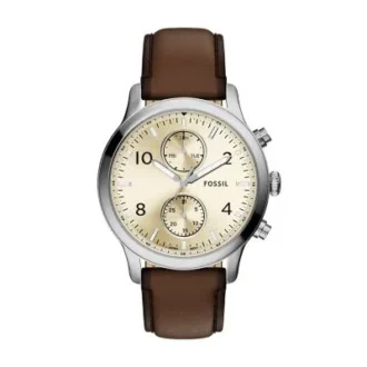 Reloj multifunción Bennett de cuero marrón Reloj multifunción Bennett de cuero marrón