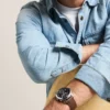 Reloj multifunción Bennett de cuero marrón Reloj multifunción Bennett de cuero marrón