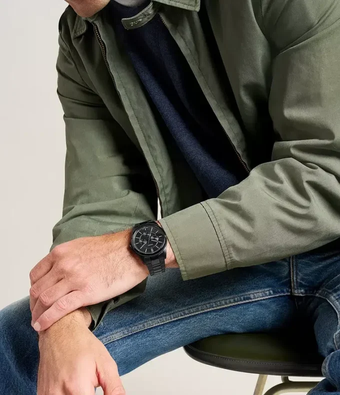 Reloj multifunción Pearson de acero inoxidable negro Reloj multifunción Pearson de acero inoxidable negro