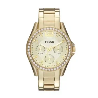 Reloj multifunción Riley de acero inoxidable dorado Reloj multifunción Riley de acero inoxidable dorado