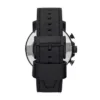 Reloj Nate Chronograph de cuero negro Reloj Nate Chronograph de cuero negro