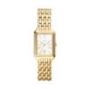 Reloj Raquel de acero inoxidable dorado con tres agujas y fecha Reloj Raquel de acero inoxidable dorado con tres agujas y fecha