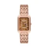 Reloj Raquel de acero inoxidable tono oro rosa con tres agujas y fecha Reloj Raquel de acero inoxidable tono oro rosa con tres agujas y fecha