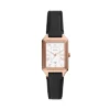 Reloj Raquel de tres agujas con fecha y correa de piel LiteHide™ negra Reloj Raquel de tres agujas con fecha y correa de piel LiteHide™ negra