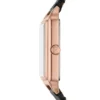 Reloj Raquel de tres agujas con fecha y correa de piel LiteHide™ negra Reloj Raquel de tres agujas con fecha y correa de piel LiteHide™ negra