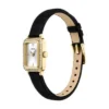 Reloj Raquel Mini de dos agujas en terciopelo negro Reloj Raquel Mini de dos agujas en terciopelo negro