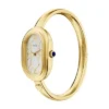 Reloj Sloan de acero inoxidable dorado con tres agujas y brazalete tipo esclava Reloj Sloan de acero inoxidable dorado con tres agujas y brazalete tipo esclava