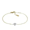 Sutton Tokens Of Affection Pulsera de cadena de acero inoxidable en dos tonos Sutton Tokens Of Affection Pulsera de cadena de acero inoxidable en dos tonos