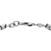 Textura moleteada a máquina Pulsera de cadena de acero inoxidable de dos tonos Textura moleteada a máquina Pulsera de cadena de acero inoxidable de dos tonos