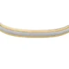Textura moleteada a máquina Pulsera tipo esclava moleteada de acero inoxidable en dos tonos Textura moleteada a máquina Pulsera tipo esclava moleteada de acero inoxidable en dos tonos