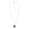 Virgo Sutton Zodiac Collar con colgante de ojo de tigre en acero inoxidable dorado Virgo Sutton Zodiac Collar con colgante de ojo de tigre en acero inoxidable dorado